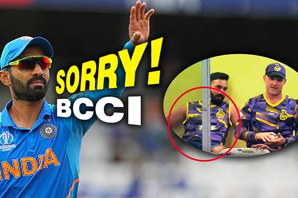 Dinesh Karthik Apologises to BCCI