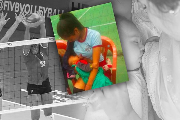 Mizoram Volleyball Player Breastfeeds in Public