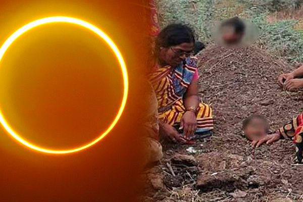 Disabled Child Buried During Eclipse
