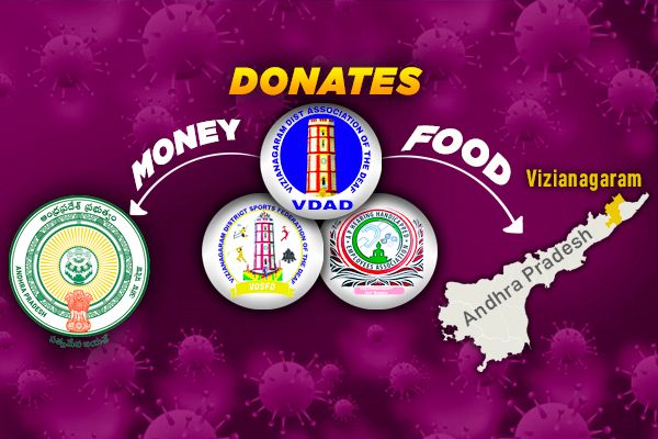 VDAD Contributes to CM's Fund & Distributes Food in AP