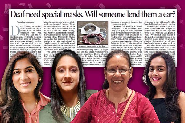 Special Masks For the Deaf in India
