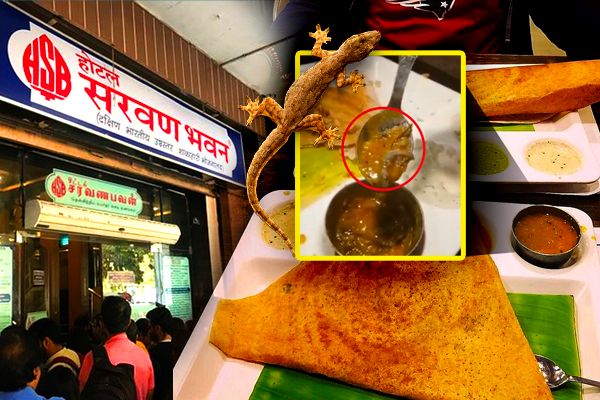 Man Finds Lizard in Sambar at Saravana Bhavan