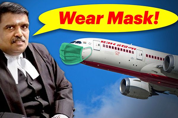 Delhi HC Warns Flight Passengers for Not Wearing Masks