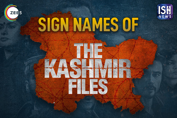 Sign Names of Kashmir Files Actors