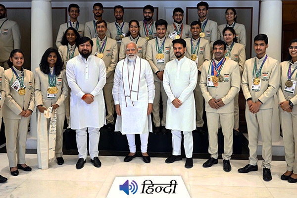 PM Modi Hosts India's Deaflympics Athletes