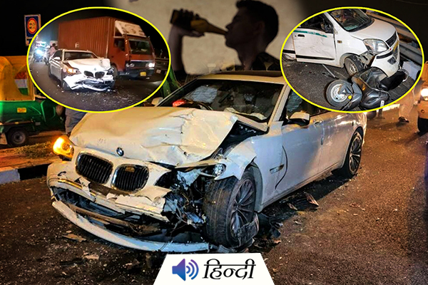 Drunk Ex-MLA Crashes His BMW into 4 Other Vehicles