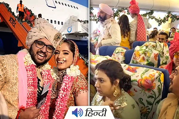 A Big Fat Indian Wedding in Mid-Air