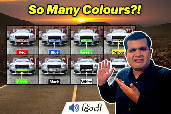 Different Types of Number Plates of India & Their Meanings