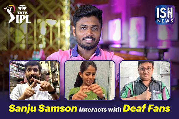 Sanju Samson Interacts with the Deaf Fans