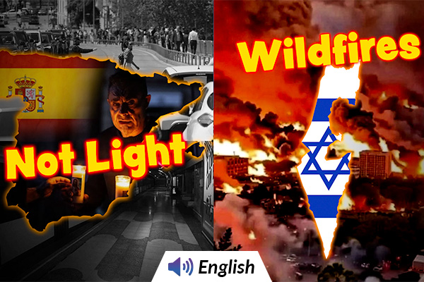 Spain-Portugal Face Blackout, Wildfires Hit Israel