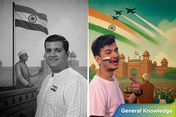 Independence Day 2025: India Then vs Now – 1947 to 2025
