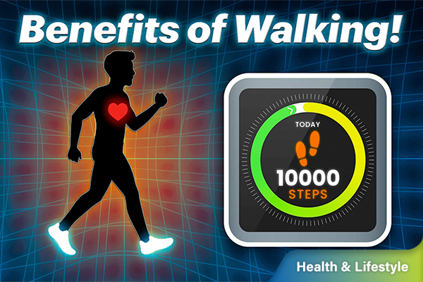 What happens when you walk 10,000 steps daily?