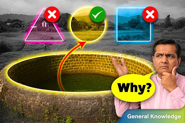 Why are wells circular in shape