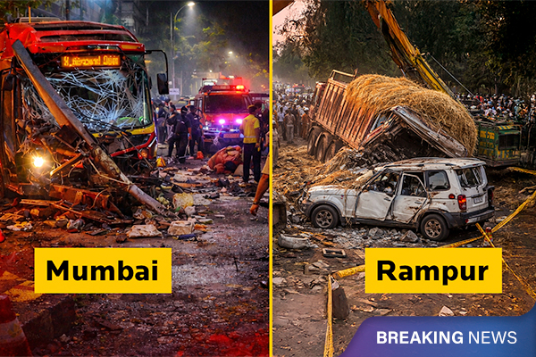 Truck Accident in Rampur, BEST Bus Crash in Mumbai