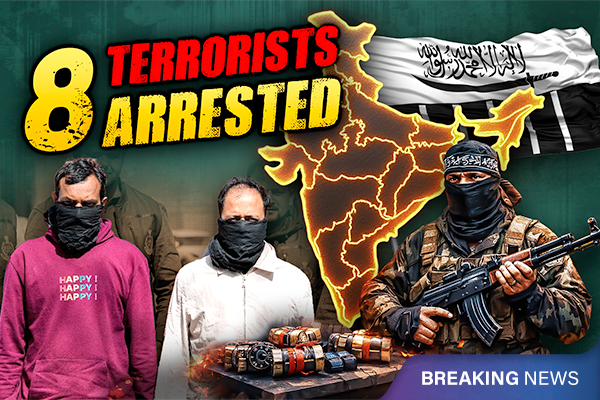 8 Arrested in Lashkar-Linked Terror Plot in India