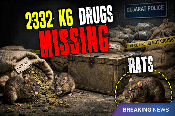 2,332 kg Drugs Missing in Gujarat — ‘Rats’ Blamed