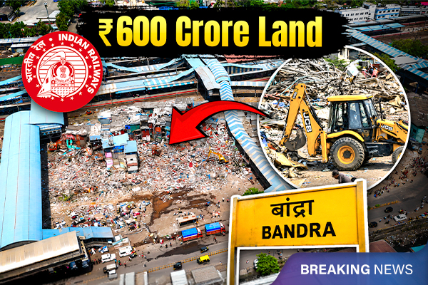 Indian Railway Demolition Drive: Rs 600 Crore Land in Bandra