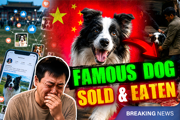 Celebrity Chinese Pet Dog with 1.5 Million Followers Sold to Restaurant and Eaten